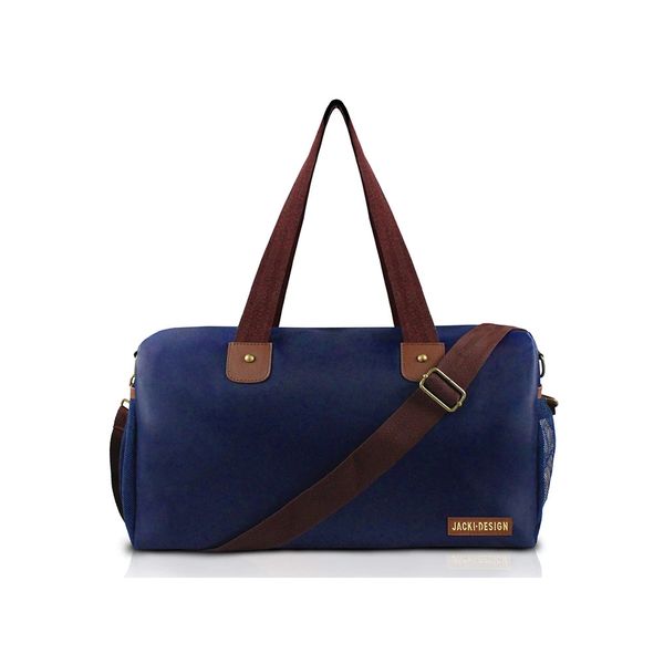 Bolsa de Viagem ou Academia Jacki Design Azul e Marrom