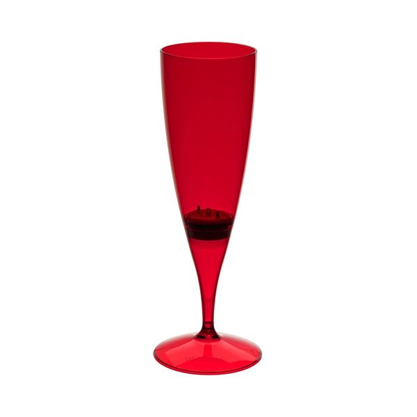Taça Champagne Neoplas Led Vermelha 160ml