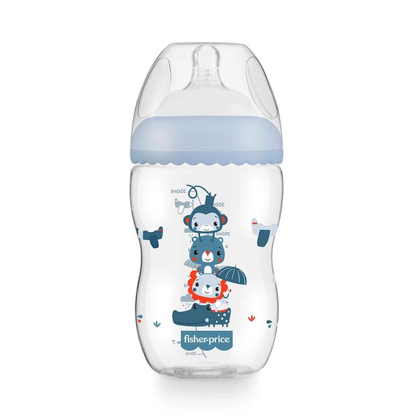 Mamadeira Fisher Price First Moments Azul Marshmallow 330ml