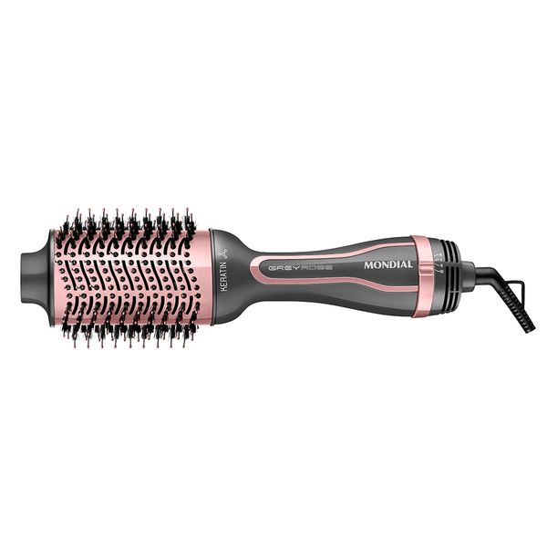 Escova Secadora Mondial Keratin ES-11-BI 1200W Grafite e Golden Rosé - Bivolt