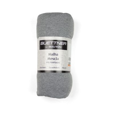 Lencol Avulso King com Elastico Malha Mescla Bouton Azul Doce
