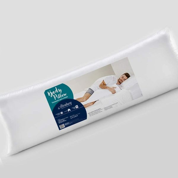 Travesseiro de Corpo Body Pillow 40cm x 130cm Altenburg Branco