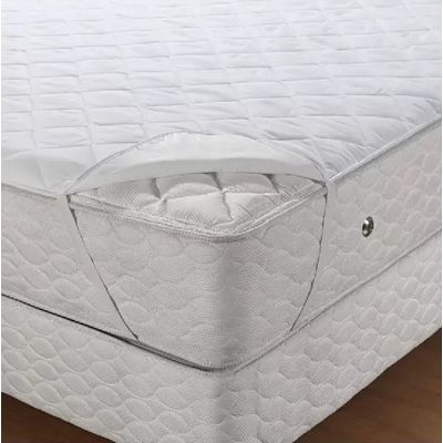 Protetor Colchão King Matelado Imperm. Branco Santista
