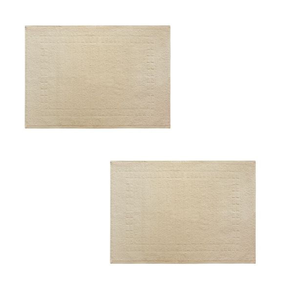 Jogo Toalha Piso 2 Pçs Premium 50x70cm Perola Caviquioli