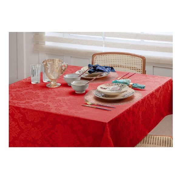 Toalha Mesa Redonda High Class 160cm Vermelha Raner