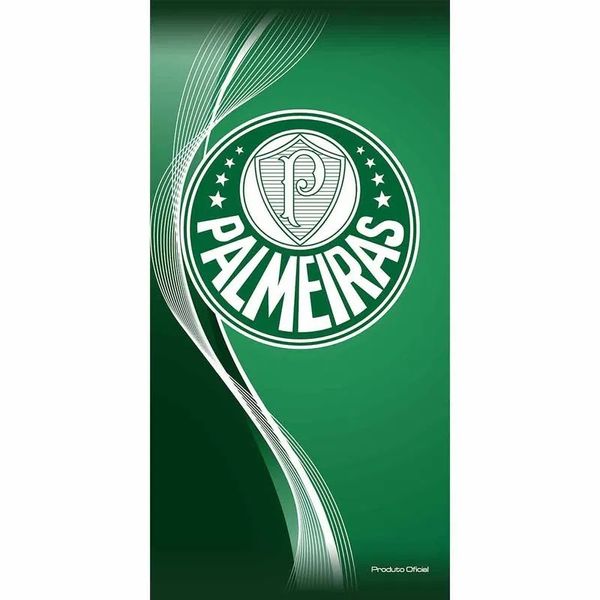 Toalha de Banho Time 70x140cm Palmeiras Brasao Bouton