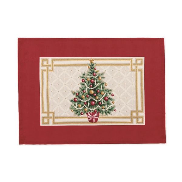 Lugar Americano Natal 45x33cm Pinheiro Decor Karsten