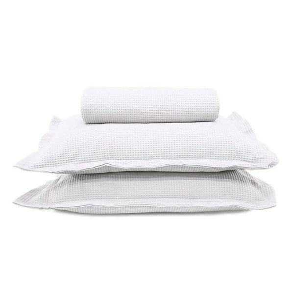Colcha Queen 3 Peças Algodão Piquet Favo Branco Dohler