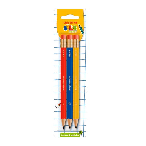 Lápis Grafite Leo&leo com 3 Cores
