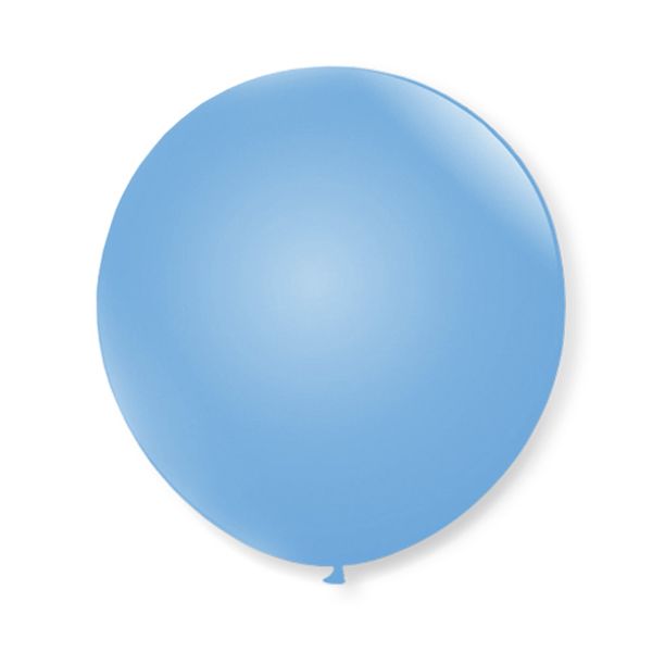 Balão São Roque Imperial Nº5 com 50 Unidades Branco Azul Baby