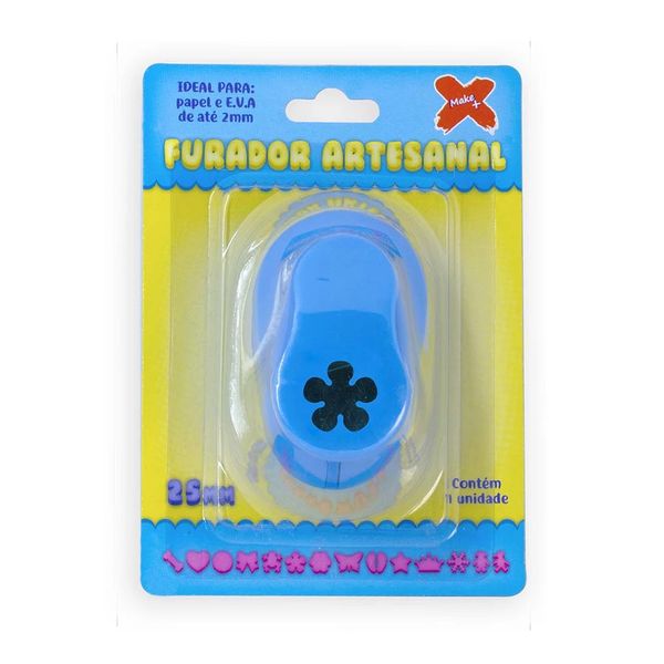 Furador Eva 25mm Flor Hélice Blister Furador Eva 25mm Flor Hélice Blister
