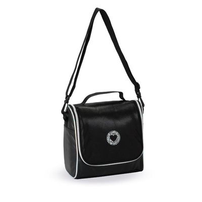 Kit Mochila De Rodinhas + Lancheira + Estojo Just Love Denlex Preta