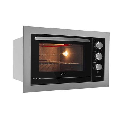 Forno Elétrico Fischer Fit Line Embutir 48 Litros Inox 220V
