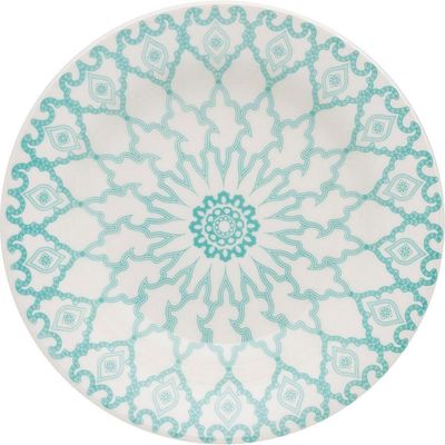 Kit Pratos Rasos E Fundos Donna Mandala 20 Peças Oxford Cerâmica