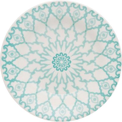 Kit Pratos Rasos E Fundos Donna Mandala 20 Peças Oxford Cerâmica