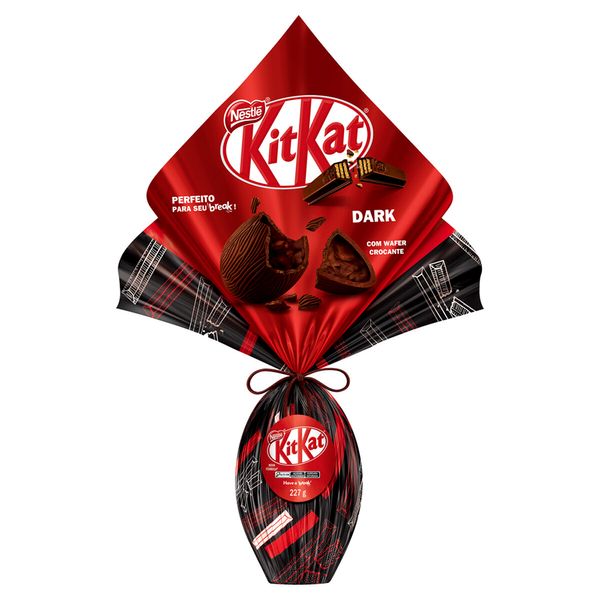 Ovo de Páscoa Kit Kat Dark 227g