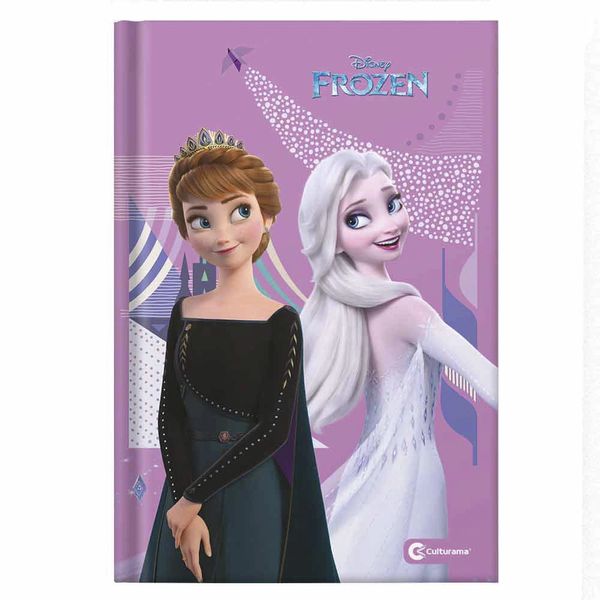 Caderno Brochura Culturama Capa Dura 1/4 Le Disney Frozen 96 Folhas