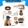 Kit 2 Viseiras Bonés Moda Blogueira Aba Longa Respirável Proteção Solar Verão Modelo 3