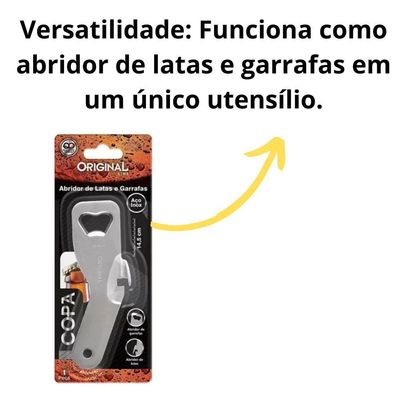 Abridor Grande 14,5cm Copa Para Abertura De Latas E Garrafas