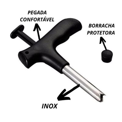 Furador Abridor Manual De Coco Profissional Em Aço Inox