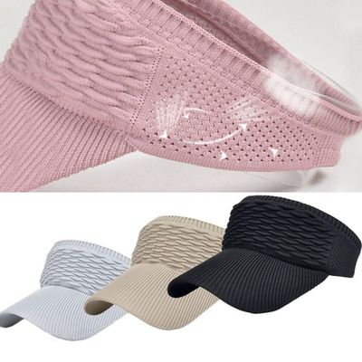 Viseira De Praia Feminina Boné Com Proteção Solar Aba Longa Rosa