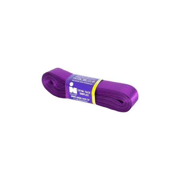 Fita de Cetim Nº05 22mm Peça com 10m Roxo Violeta