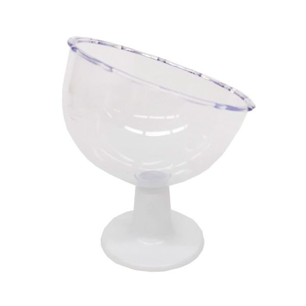 Taça Inclinada Lsc Toys para Decoração e Alimentos 1,1l com Base Branca