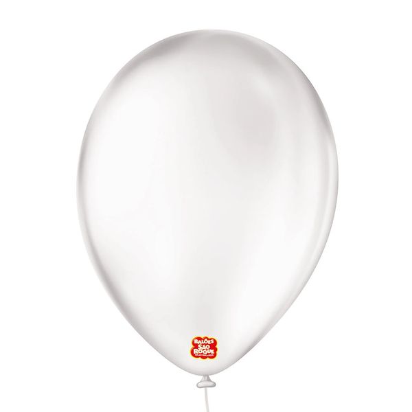 Balões São Roque 9 Liso Transparente 50 Unidades