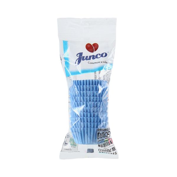 Forminha de Papel Junco Nº4 Azul Claro com 100 Unidades