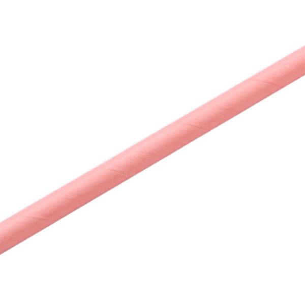 Canudo de Papel Silver Liso Rosa Bebê Canudo de Papel Silver Liso Rosa Bebê