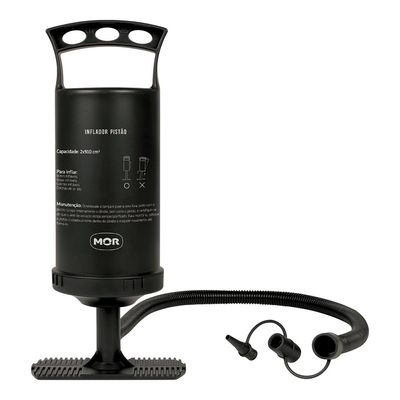 Bomba de Ar Mor Inflador Prático Preto