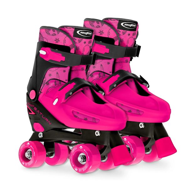 Patins Astro Toys Quad Saturn Rosa Tamanho 39 a 42