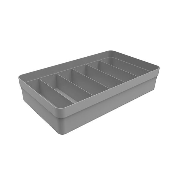 Caixa Organizadora de Gaveta Martiplast Colmeia Logic de Plástico Cinza Multiuso 35x20x7,5cm Caixa Organizadora de Gaveta Martiplast Colmeia Logic de Plástico Cinza Multiuso 35x20x7,5cm