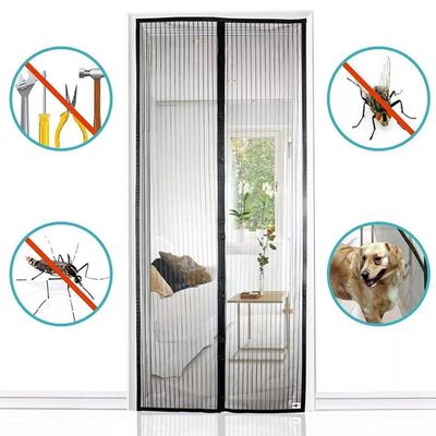 Cortina Magnética Tela Mosquiteira Fechamento Automático Pernilongo Mosca 100x210cm
