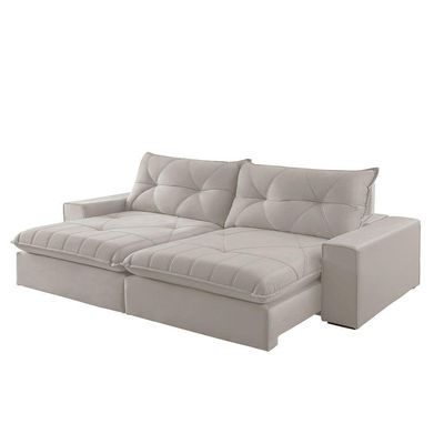 Sofá Hall Veludo Dois Módulos De 100m B25cm Meu Sofá Online B026 Veludo Prata