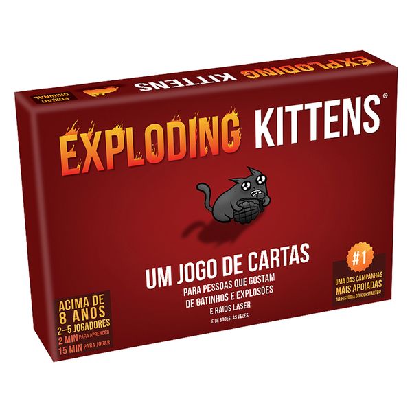 Jogo de Cartas Galápagos Exploding Kittens