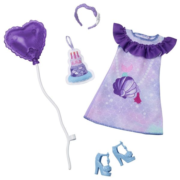 Kit de Roupas e Acessórios para Vestir sua Barbie com 5 Peças - Item Sortido Kit de Roupas e Acessórios para Vestir sua Barbie com 5 Peças - Item Sortido