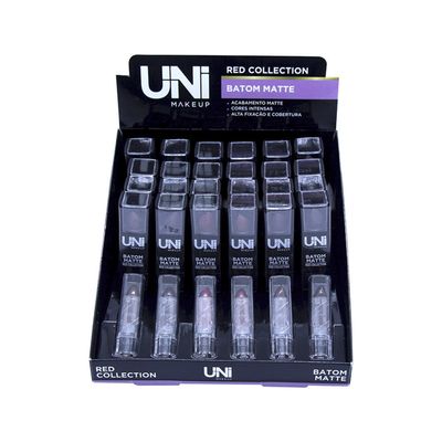 Batom Matte Red Collection Unimake