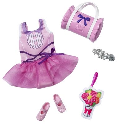 Kit de Roupas e Acessórios para Vestir sua Barbie com 5 Peças - Item Sortido