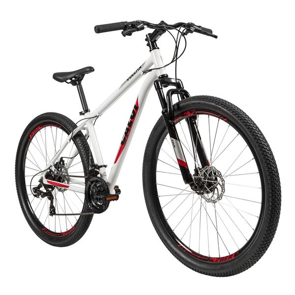 Bicicleta Caloi Vulcan Aro 29 SRN Branca Bicicleta Caloi Vulcan Aro 29 SRN Branca