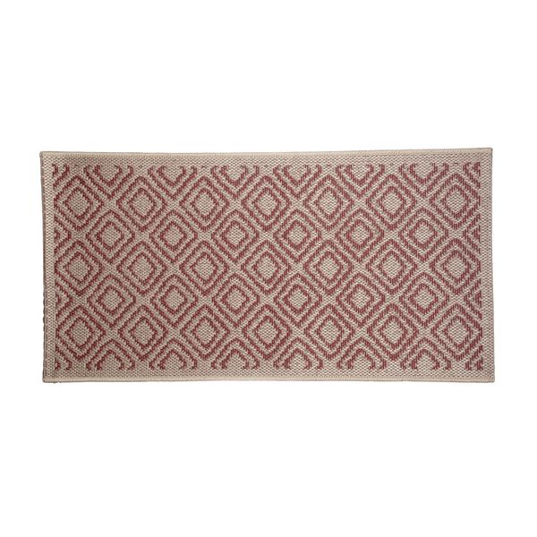 Tapete Sisal Flor Arte Eco Insta Bege e Vermelho 50x80cm Tapete Sisal Flor Arte Eco Insta Bege e Vermelho 50x80cm