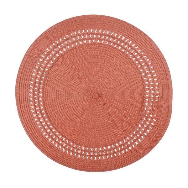 Jogo Americano Flor Arte Luna em Polipropileno Laranja 38cm 1 Peça