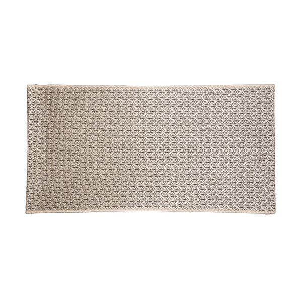 Tapete Sisal Flor Arte Eco Vai e Vem Bege e Chumbo 50x80cm