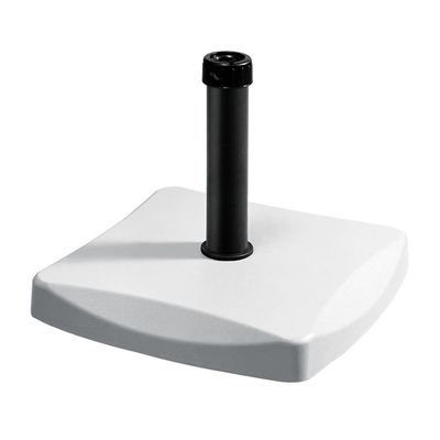 Base para Ombrellone Quadrada em Concreto 25kg Branca Único