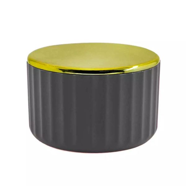 Porta Algodão Martiplast Groove Cinza Porta Algodão Martiplast Groove Cinza