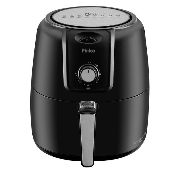 Fritadeira Elétrica Air Fryer Philco Jumbo Gourmet PFR13P 8,1L Preta - 220V