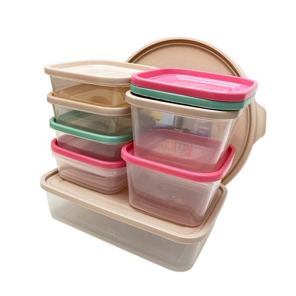 Conjunto de Potes de Plástico Lev+ com 10 Peças