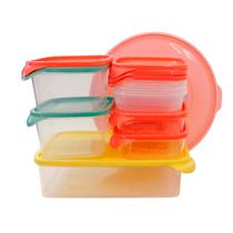Conjunto de Potes de Plástico Lev+ com 10 Peças