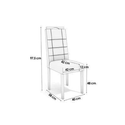 Kit 4 Cadeiras De Cozinha 2cad150ea 4 Un Eucalipto Suede Cinza Titanio A050
