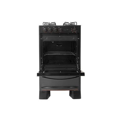 Fogão de Piso Mesa de Vidro Suggar Cook Glass 4 Bocas Preto Bivolt - FGVCG410PT